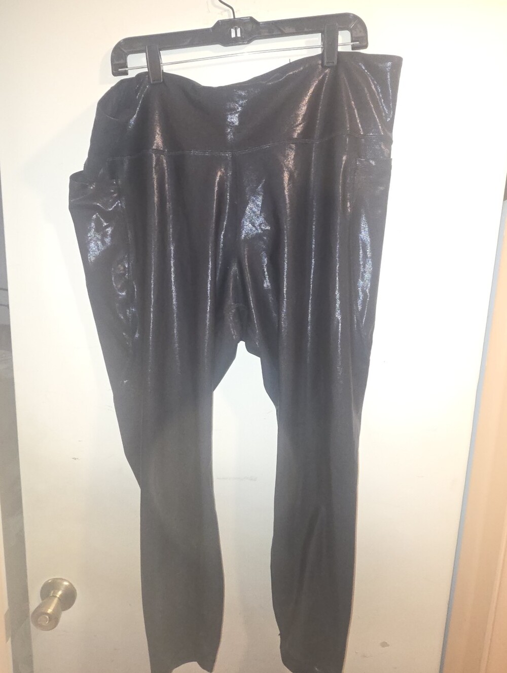 Old Navy Active Powersoft Liquid Black High Rise Leggings w/ Pockets W 3x